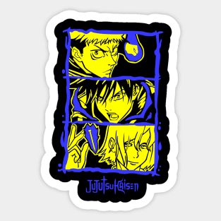 JJK Trio Anime Fanart Sticker